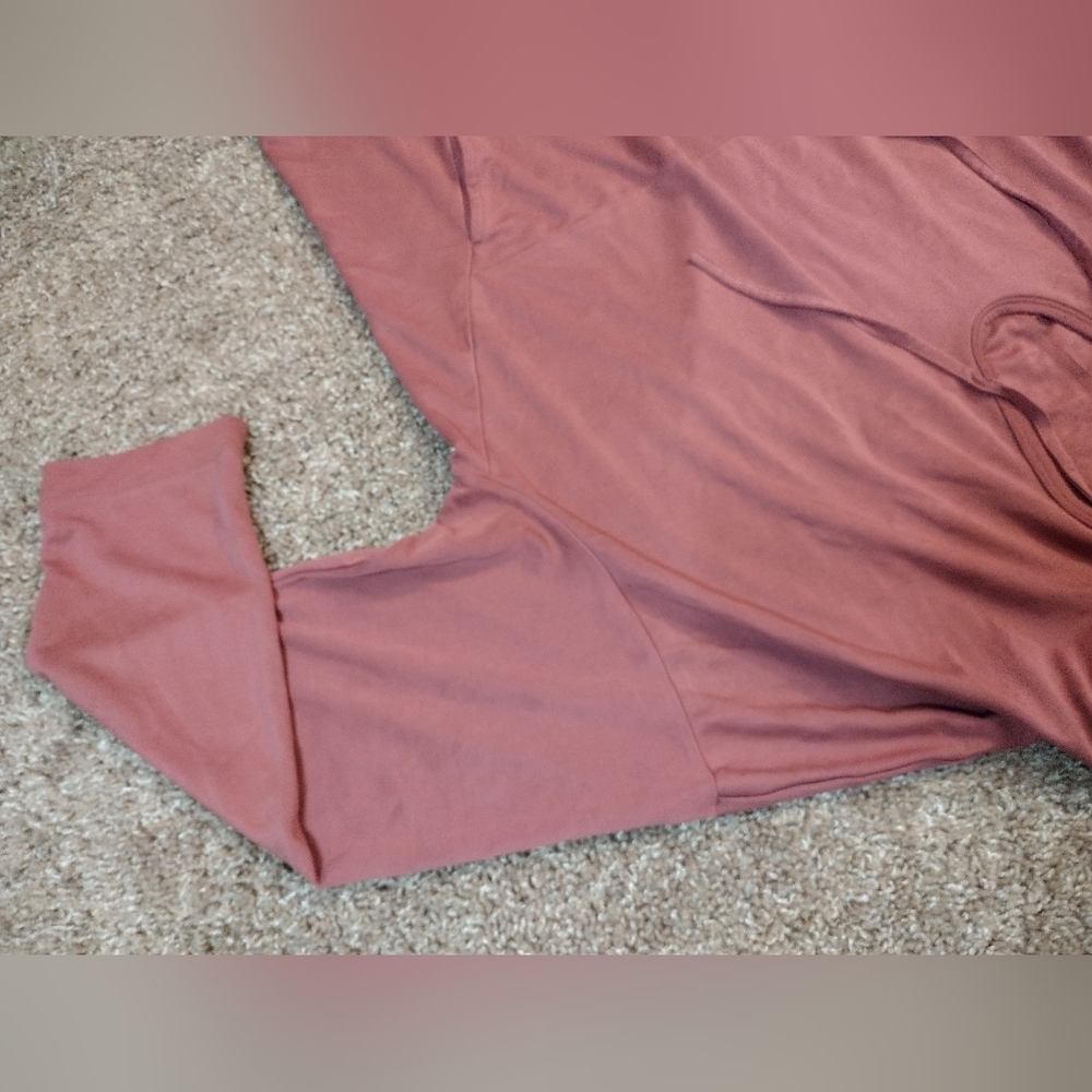 Fabletics Mauve Oversized Hooded Pullover 1X - Picture 4 of 9